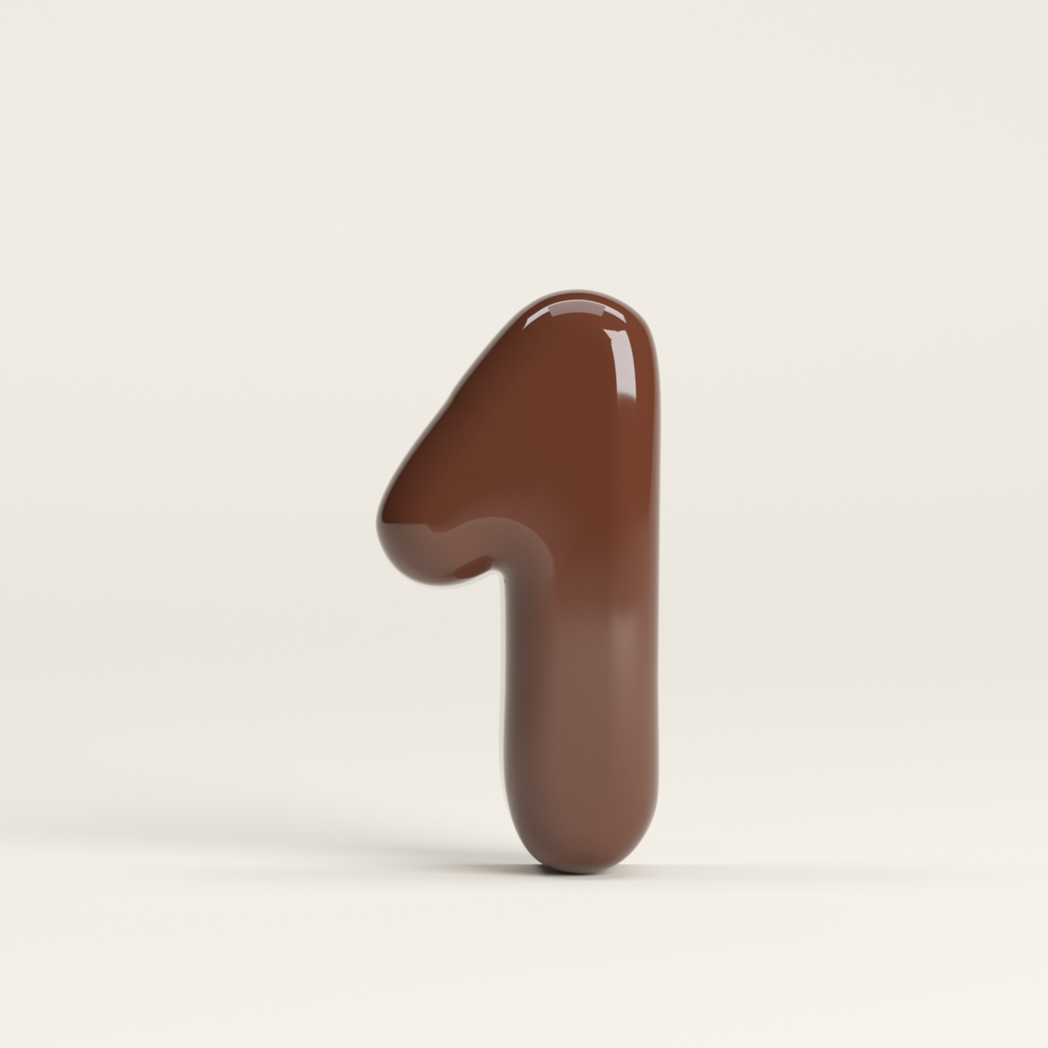 Number 1 – handcrafted ceramic decor