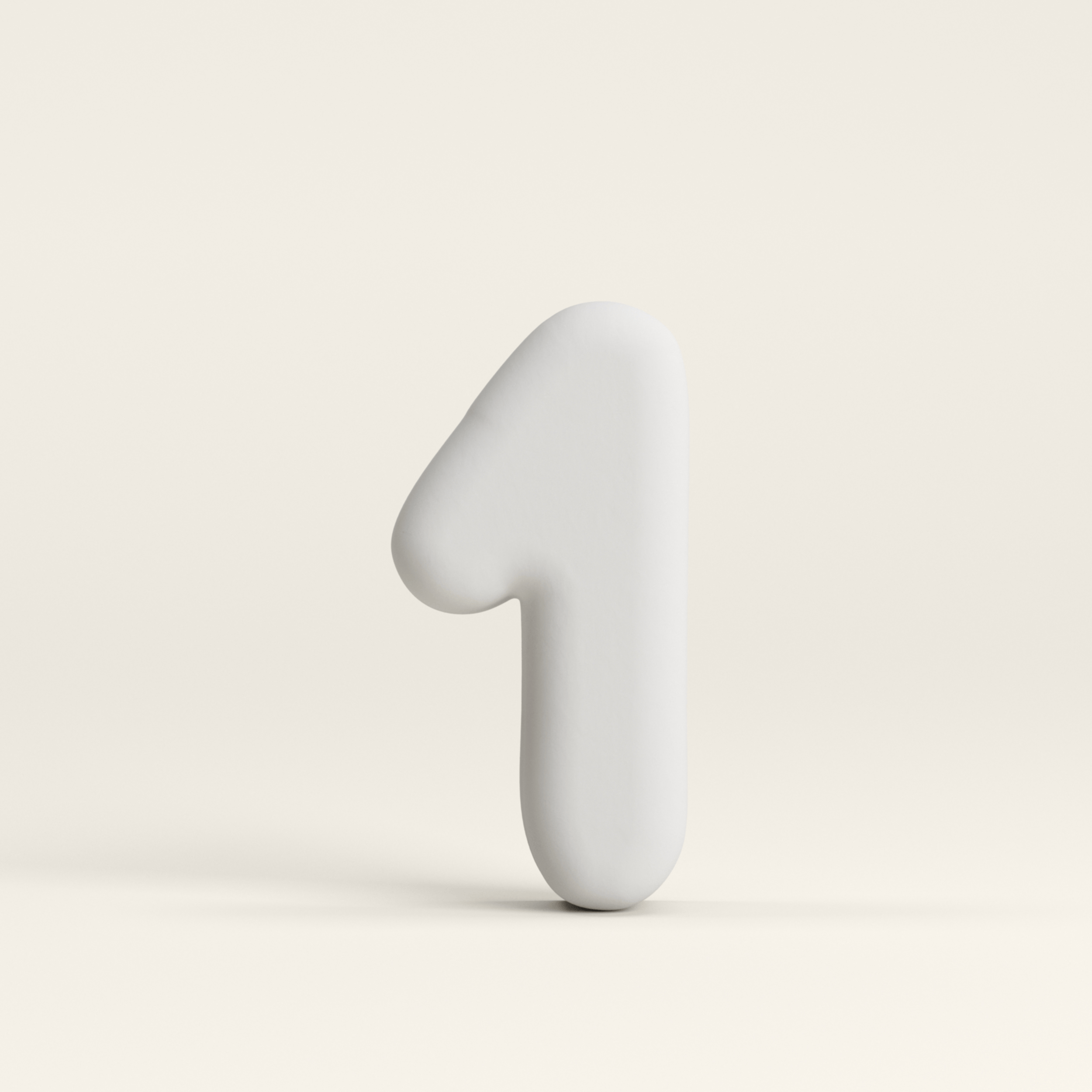 Number 1 –  Unglazed ceramic decor