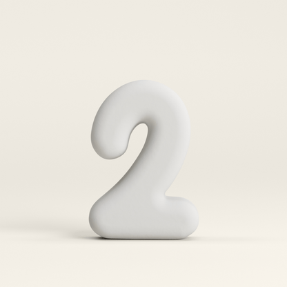 Number 2 –  Unglazed ceramic decor