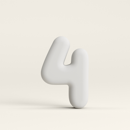 Number 4 –  Unglazed ceramic decor
