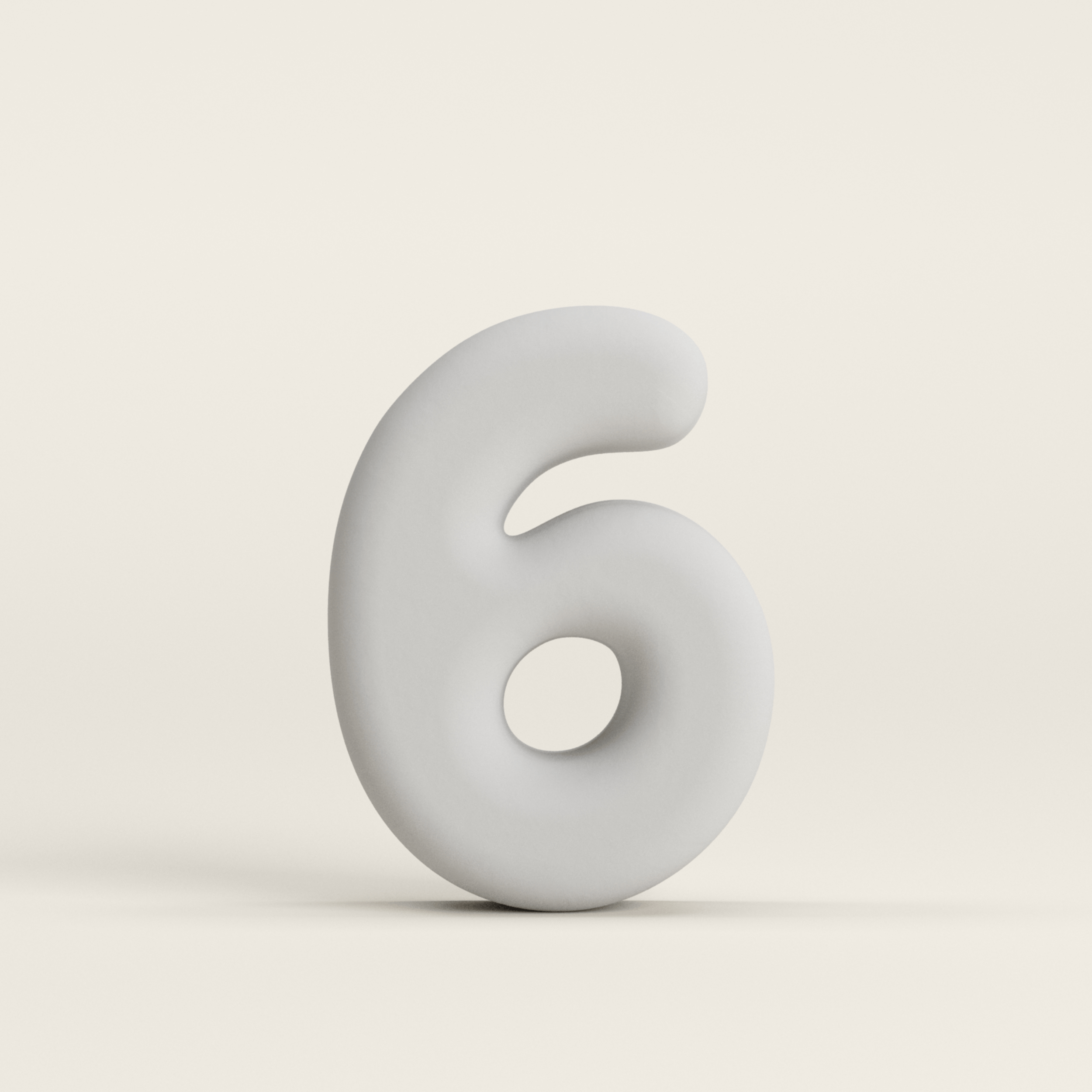 Number 6 –  Unglazed ceramic decor
