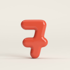 Number 7 – handcrafted ceramic decor