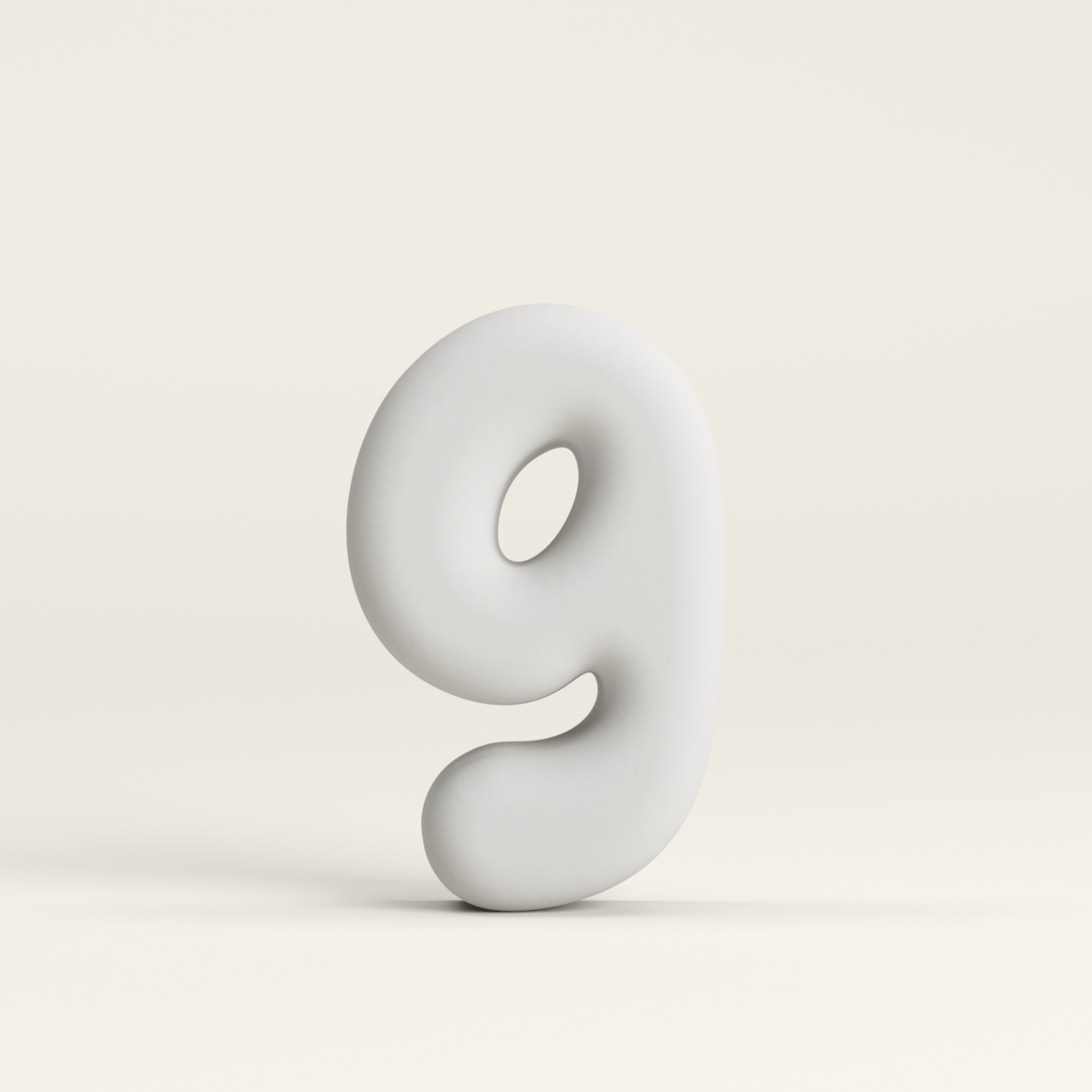 Number 9 –  Unglazed ceramic decor
