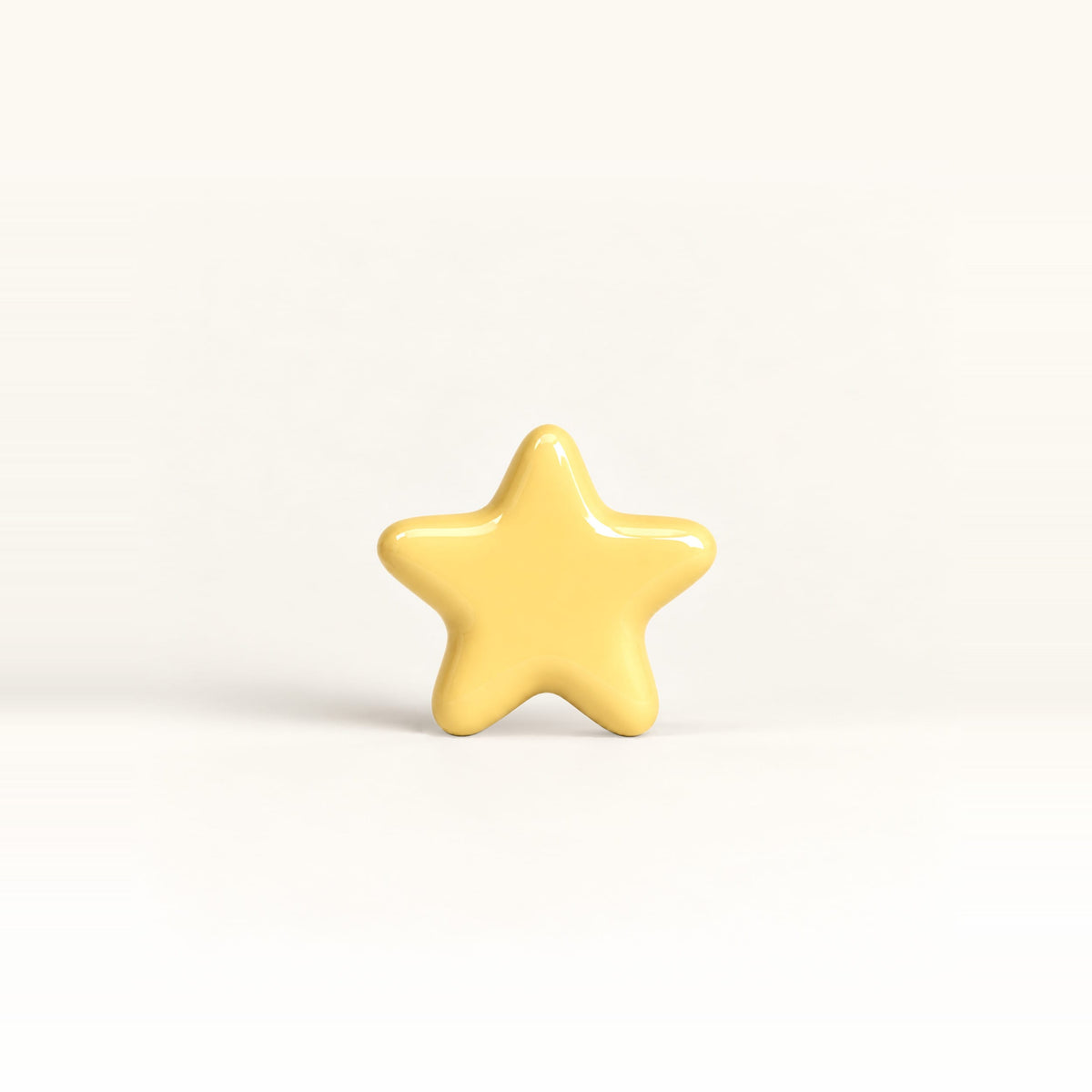 Star 2 – handcrafted ceramic decor in Soft yellow