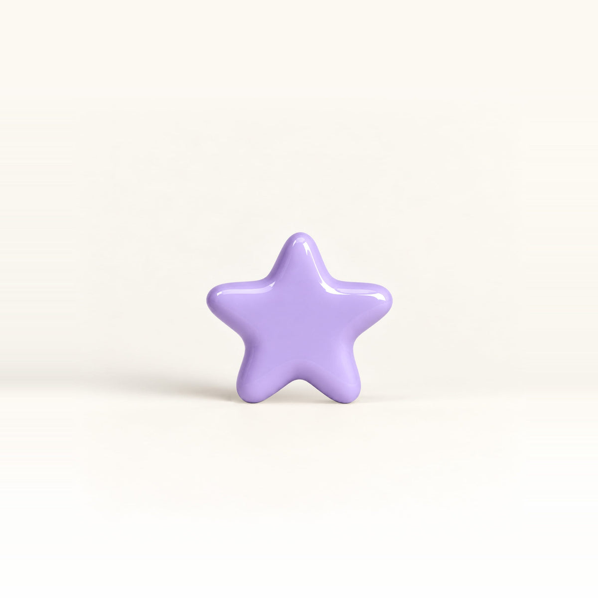 Star 2 – handcrafted ceramic decor in Light lavender purple