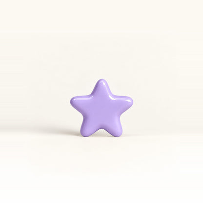 Star 2 – handcrafted ceramic decor in Light lavender purple