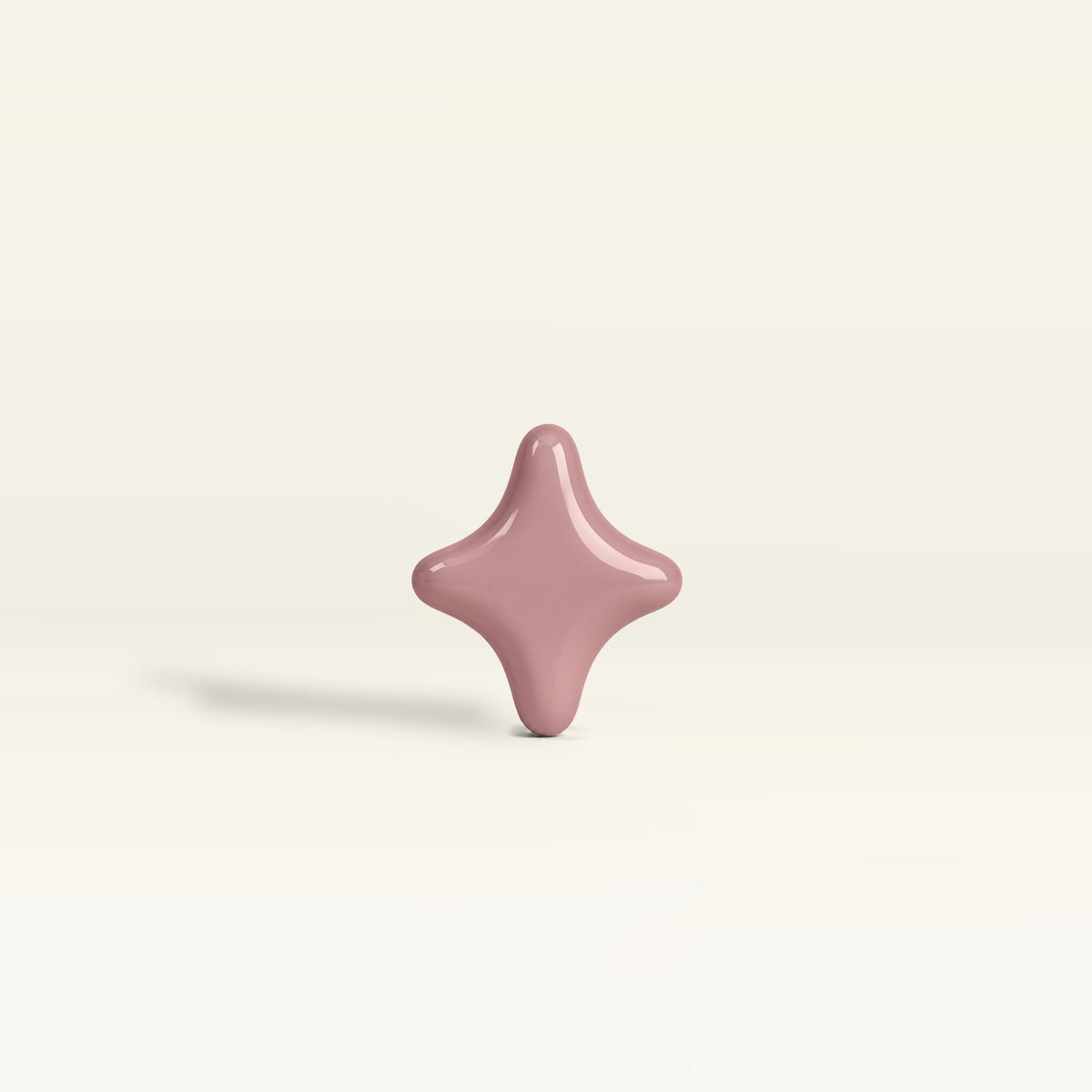 Star 1 – handcrafted ceramic decor in Dusty rose