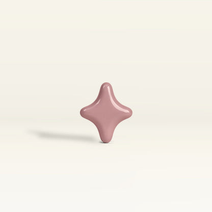 Star 1 – handcrafted ceramic decor in Dusty rose