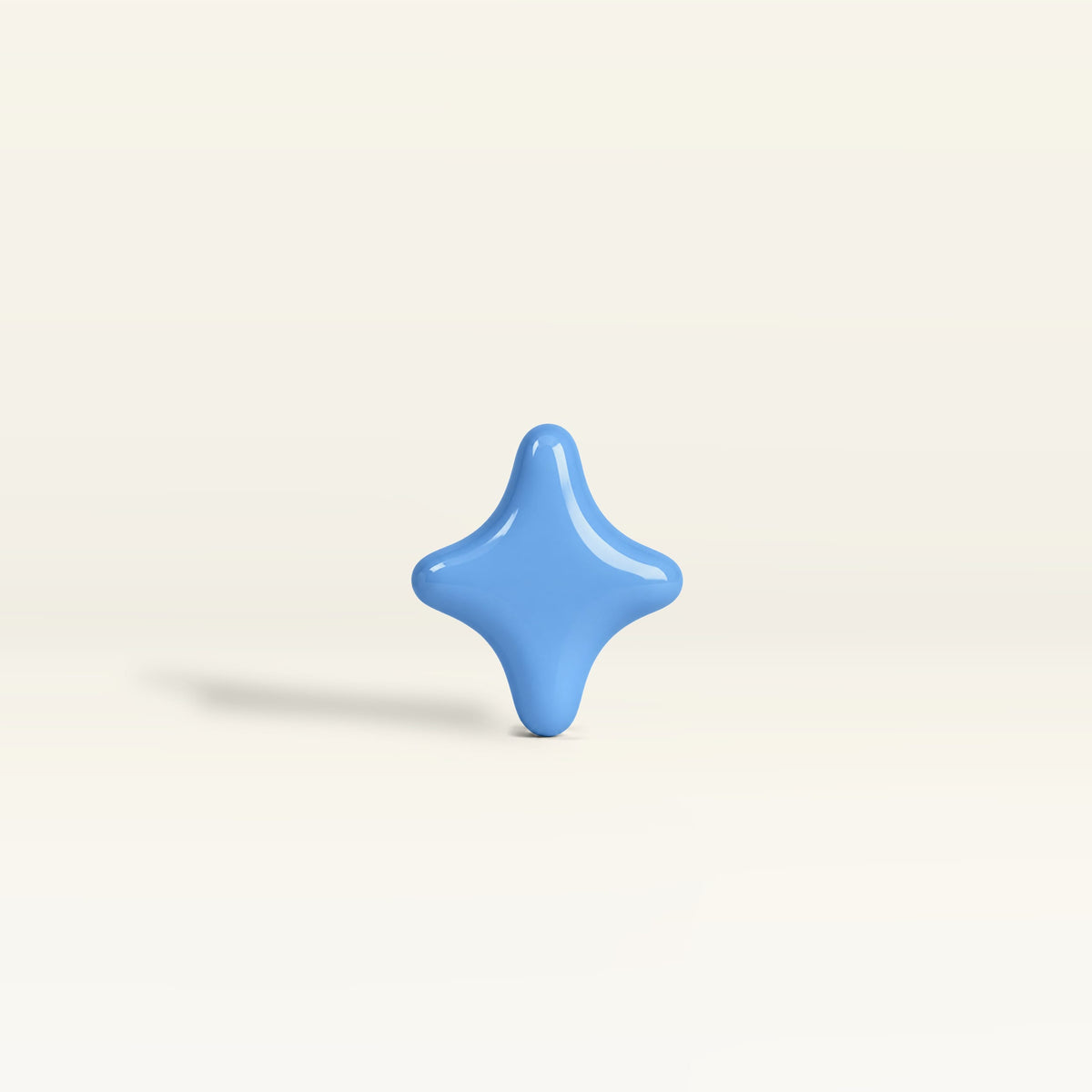 Star 1 – handcrafted ceramic decor in Pastel sky blue