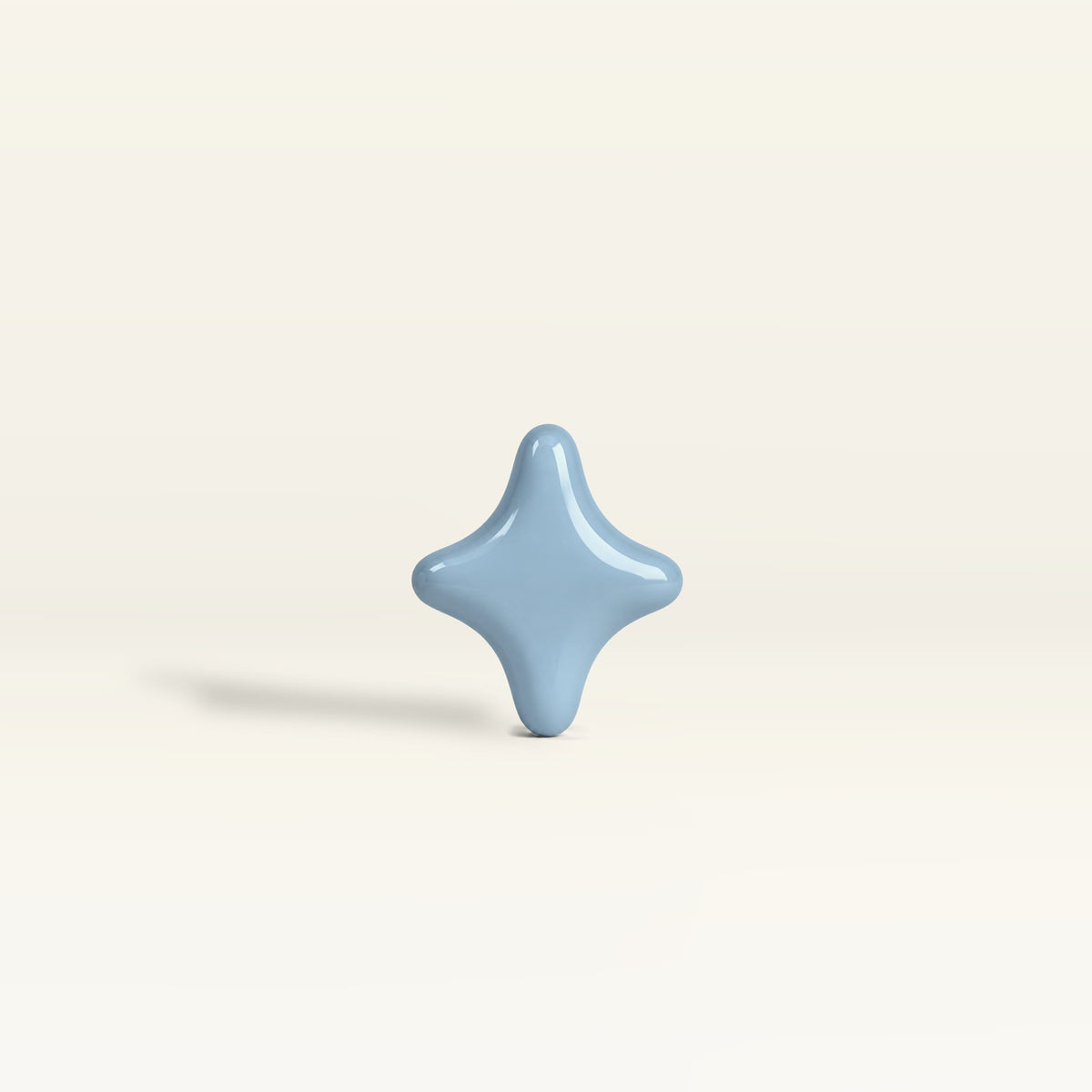 Star 1 – handcrafted ceramic decor in Muted teal