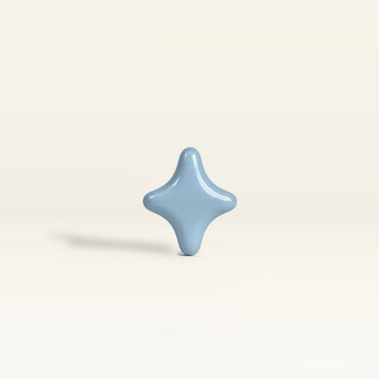 Star 1 – handcrafted ceramic decor in Muted teal