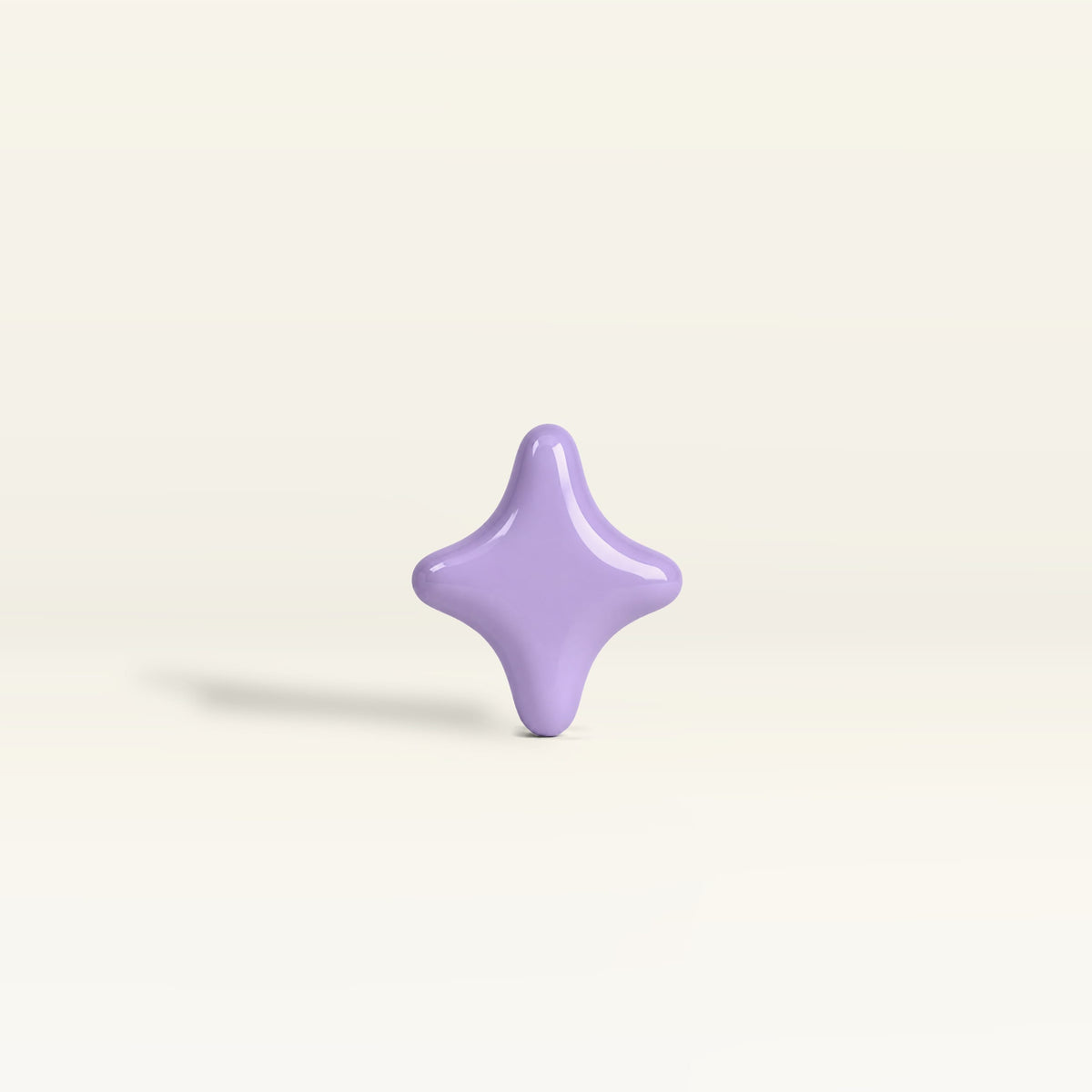 Star 1 – handcrafted ceramic decor in Light lavender purple