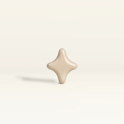 Star 1 – handcrafted ceramic decor in Light beige