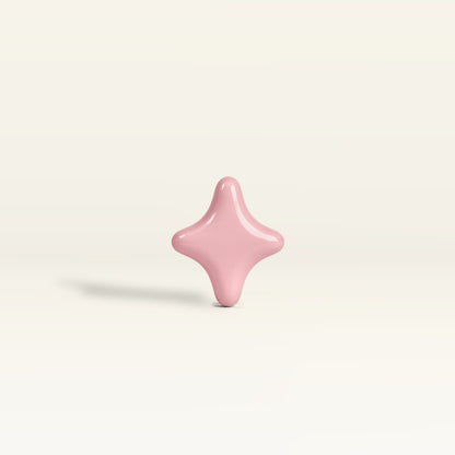 Star 1 – handcrafted ceramic decor in Light pastel pink