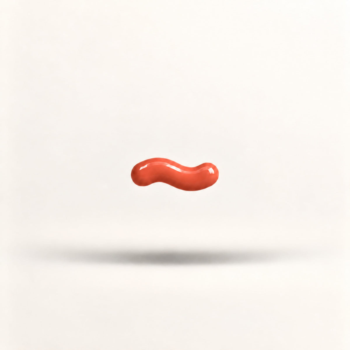 Tilde – handcrafted ceramic decor in Warm coral red