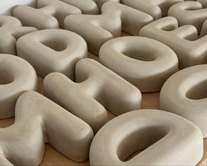 Letter A – handcrafted ceramic decor