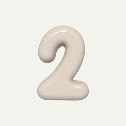Number 0 – handcrafted ceramic decor