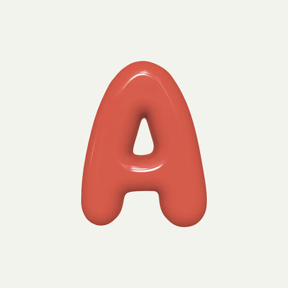 Letter A – handcrafted ceramic decor