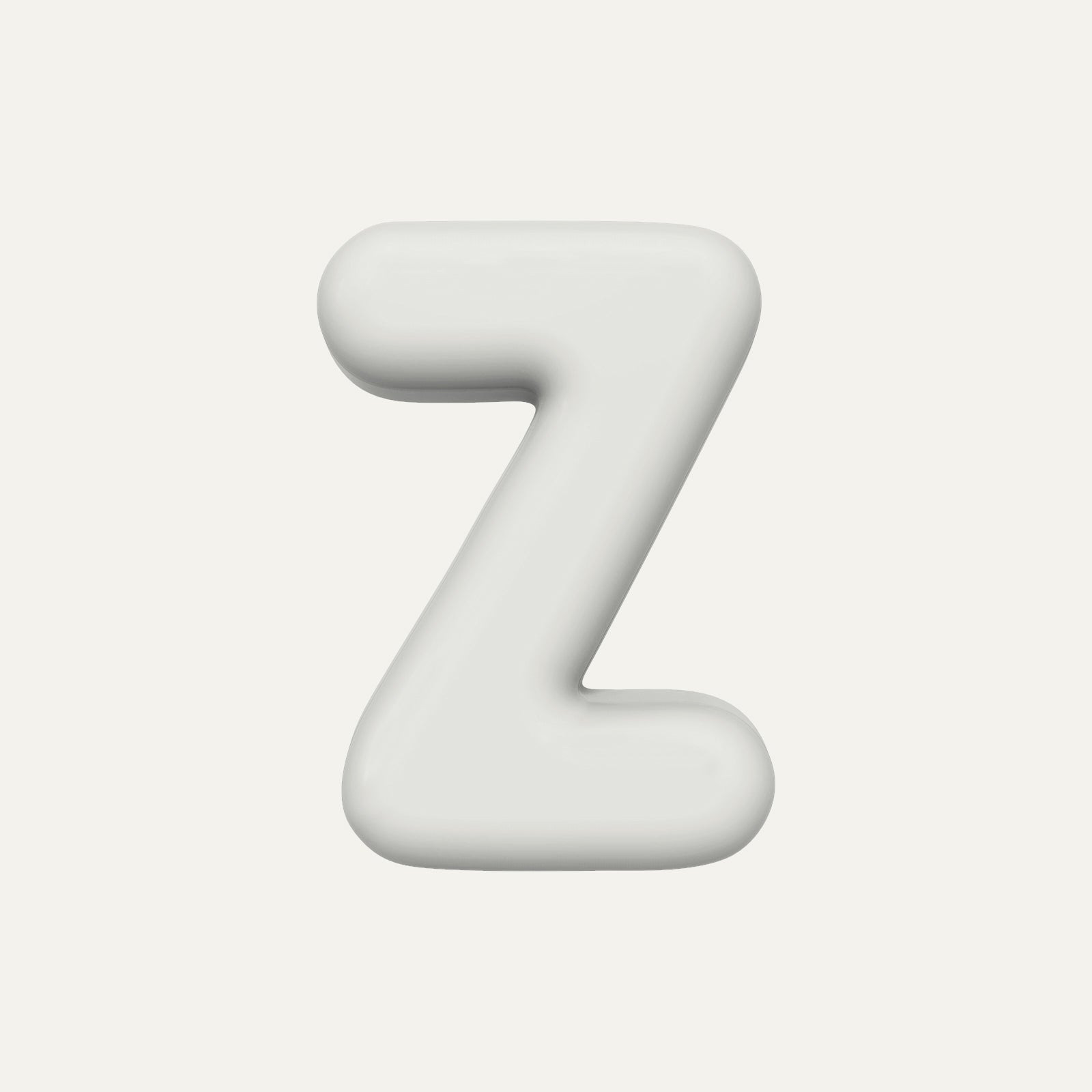 Letter Z – handcrafted ceramic decor