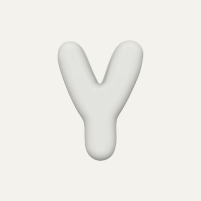 Letter Y – handcrafted ceramic decor