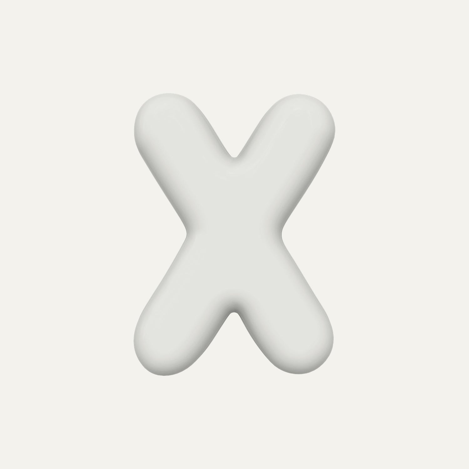 Letter X – handcrafted ceramic decor