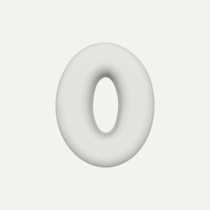 Letter O – handcrafted ceramic decor