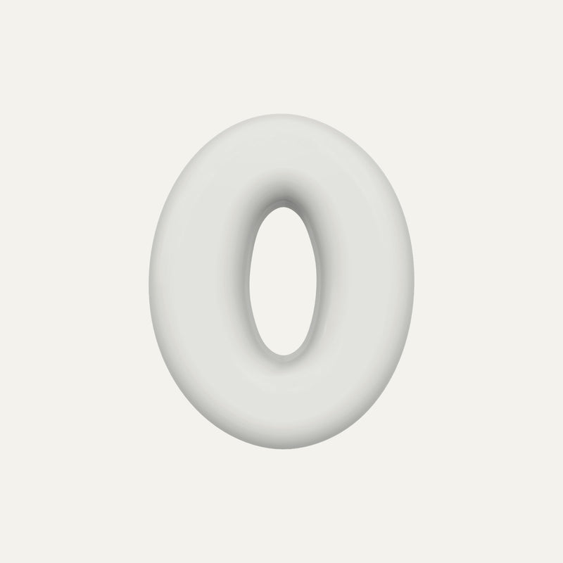 Letter O – handcrafted ceramic decor