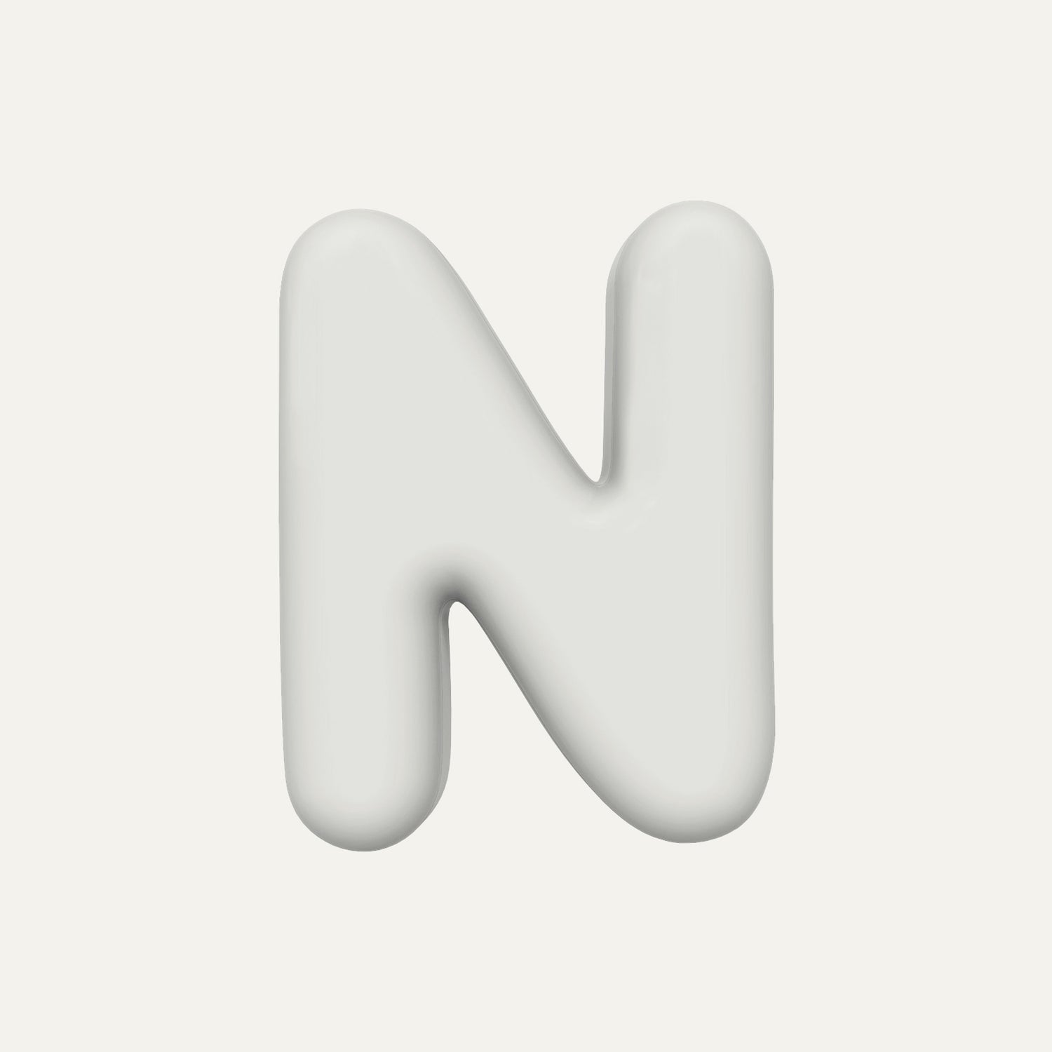 Letter N – handcrafted ceramic decor