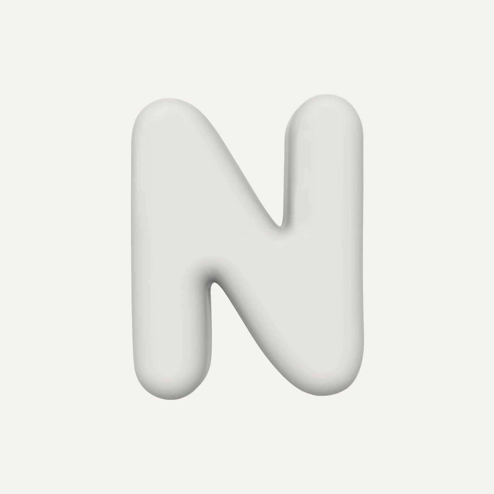 Letter N – handcrafted ceramic decor