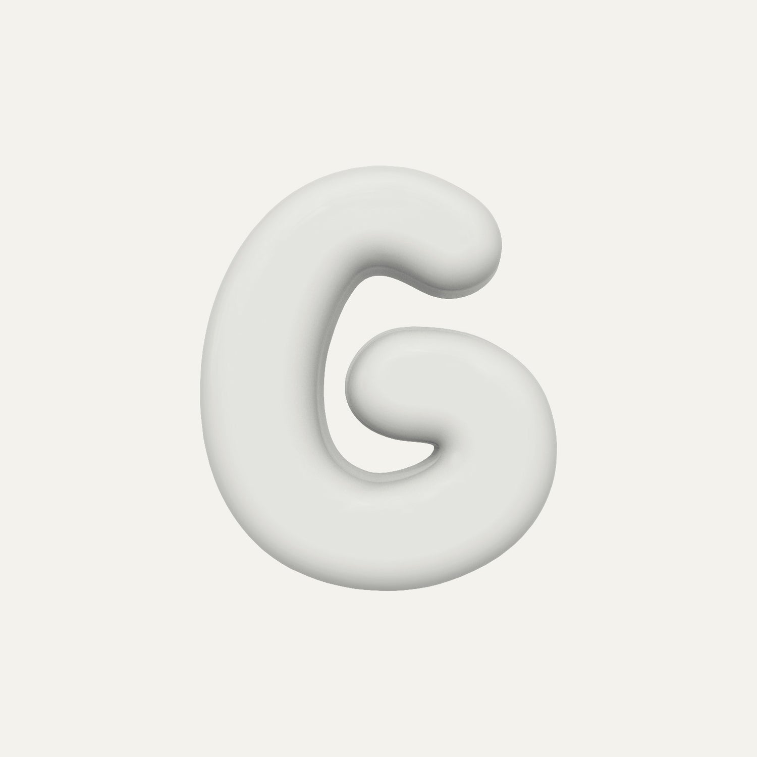 Letter G – handcrafted ceramic decor