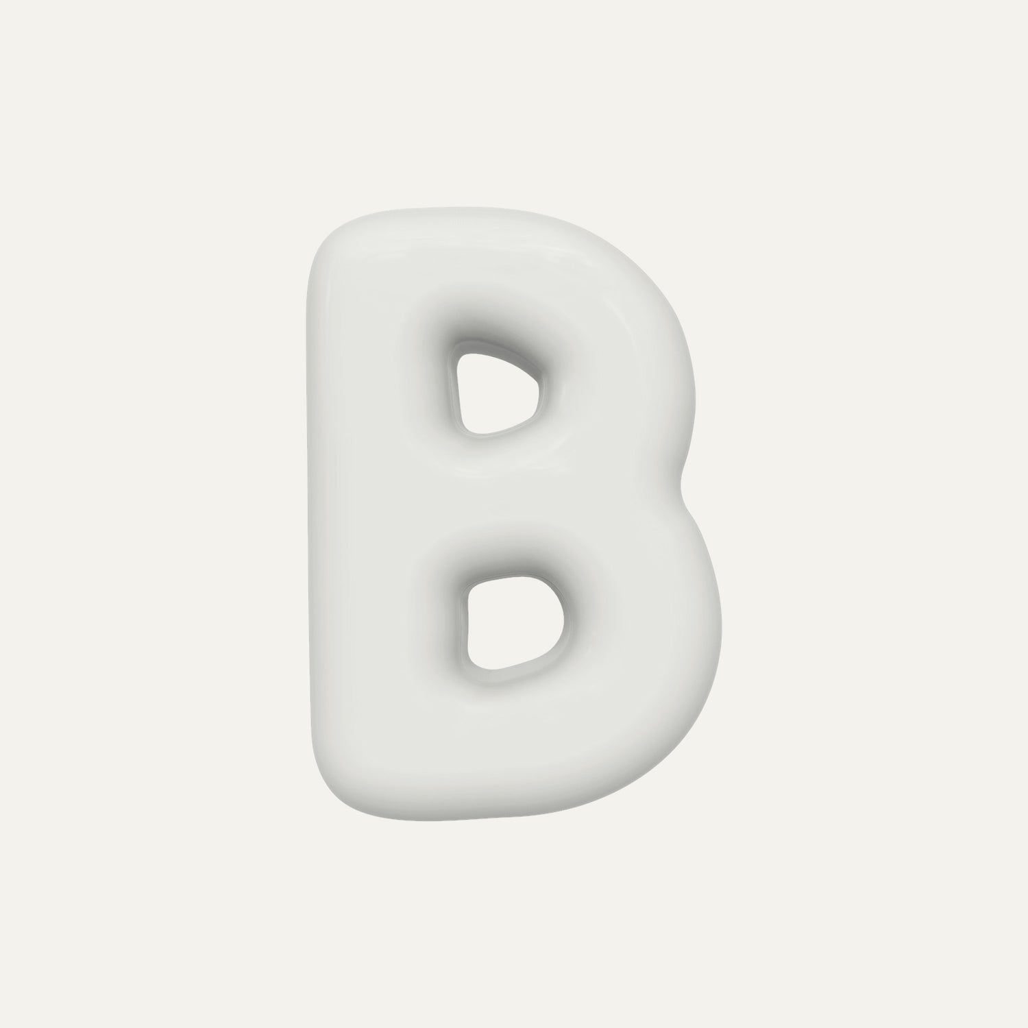 Letter B – handcrafted ceramic decor