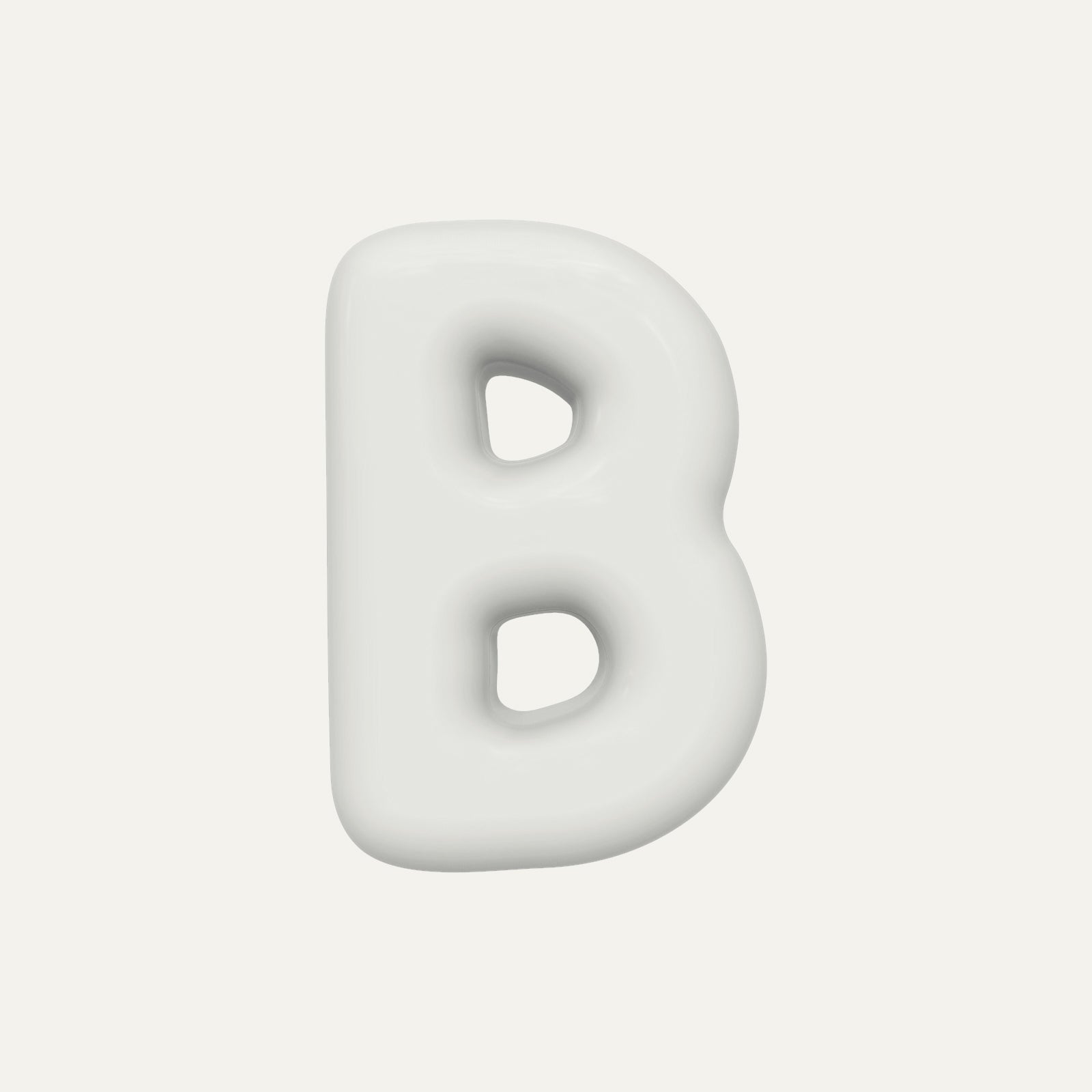 Letter B – handcrafted ceramic decor