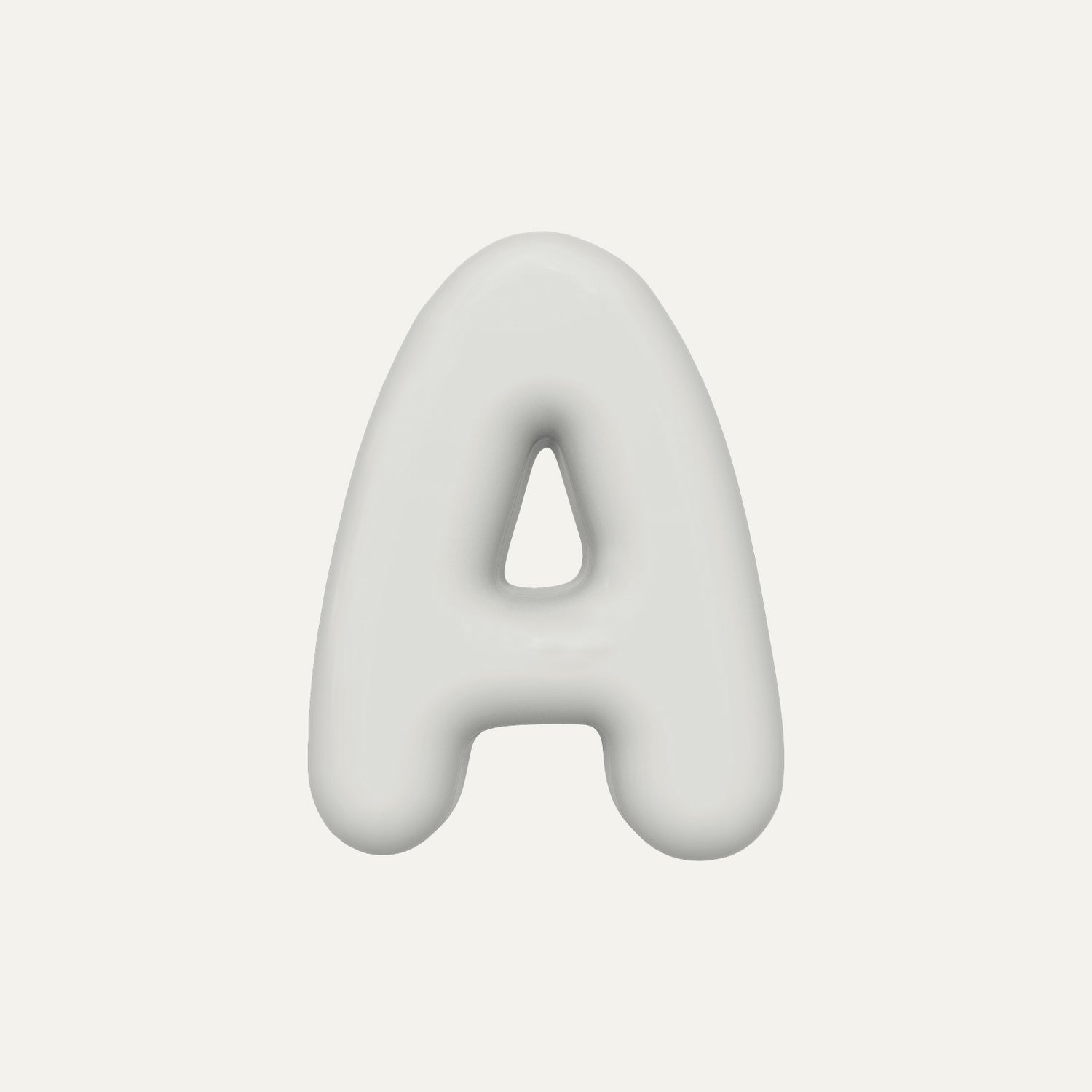 Letter A – handcrafted ceramic decor