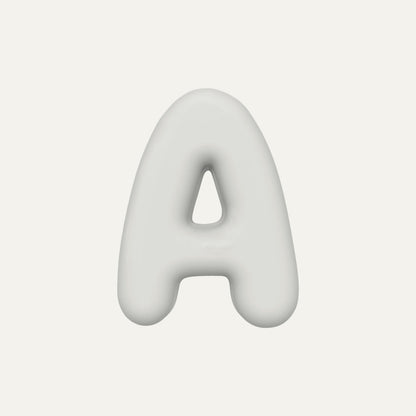 Letter A – handcrafted ceramic decor