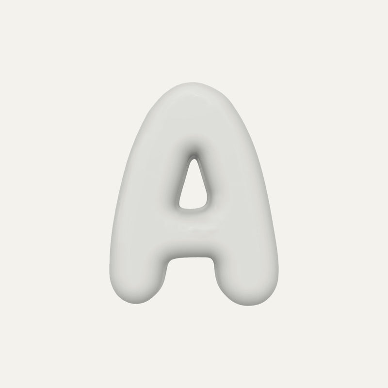 Letter A – handcrafted ceramic decor