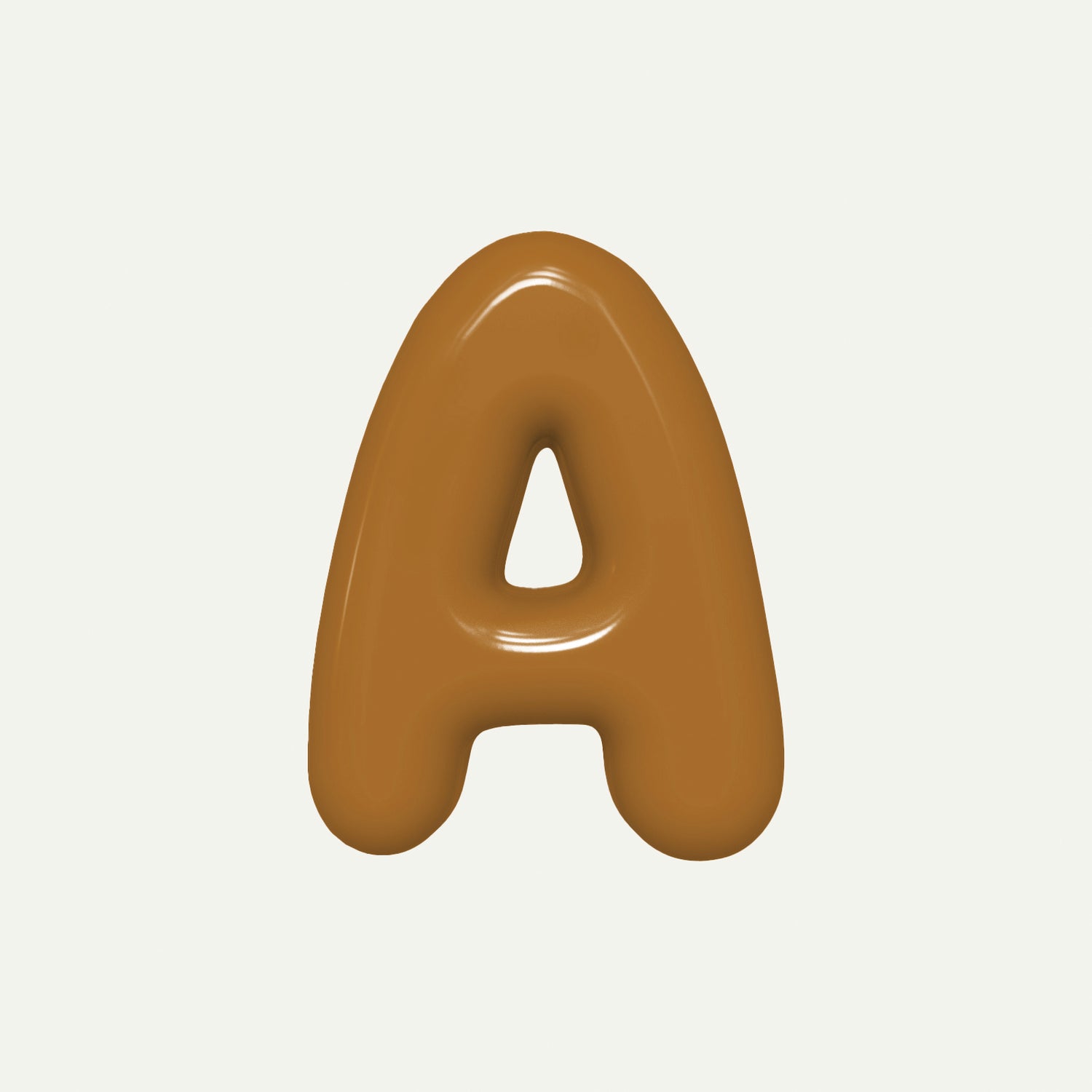 Letter A – handcrafted ceramic decor