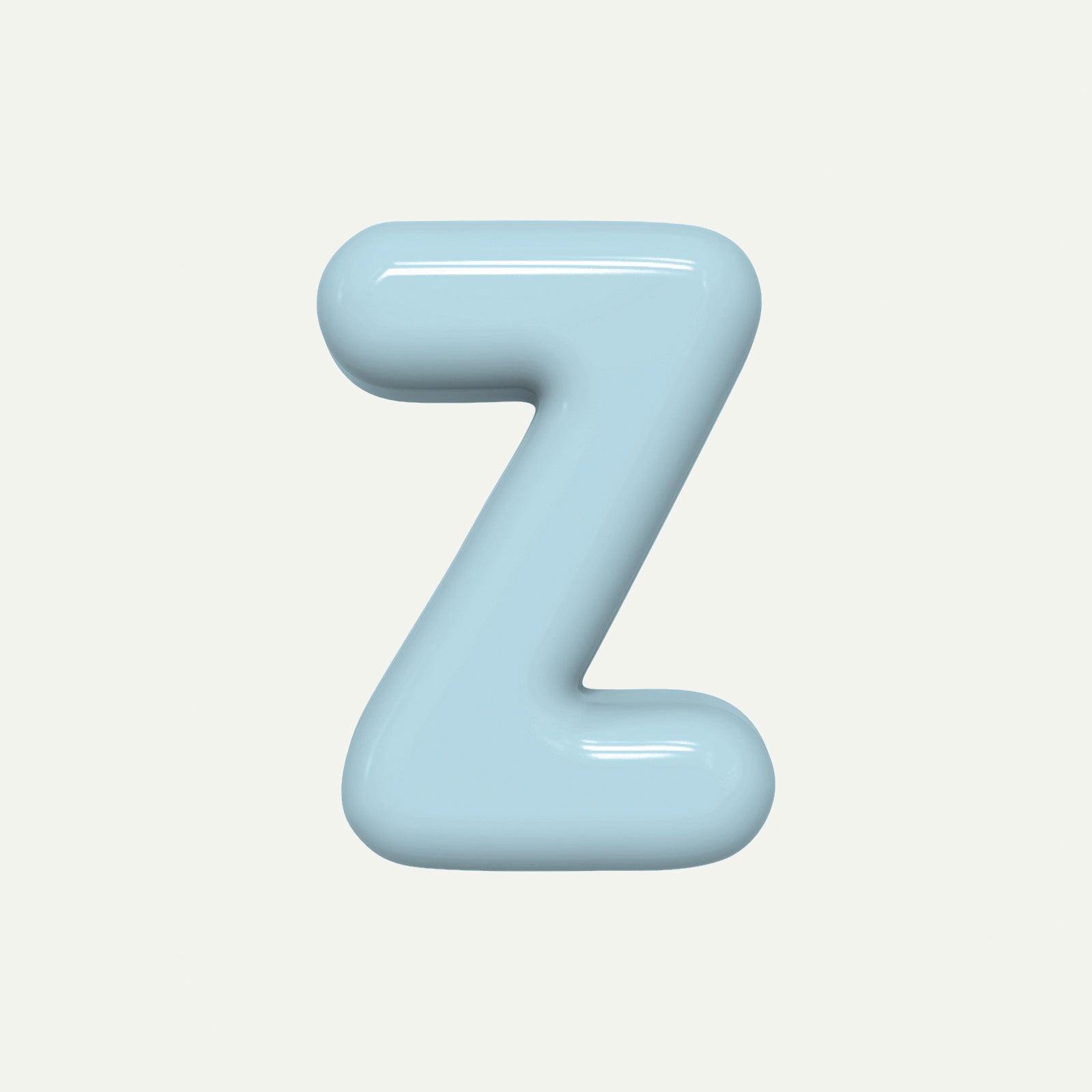 Letter Z – handcrafted ceramic decor