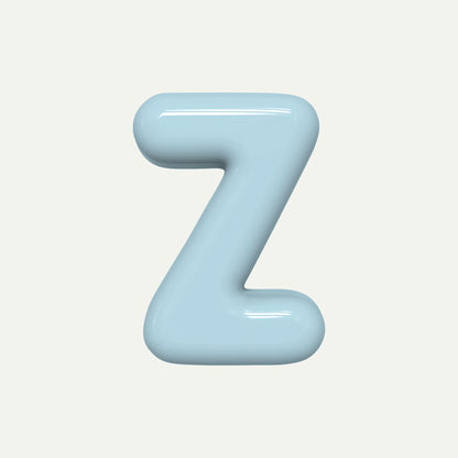 Letter Z – handcrafted ceramic decor