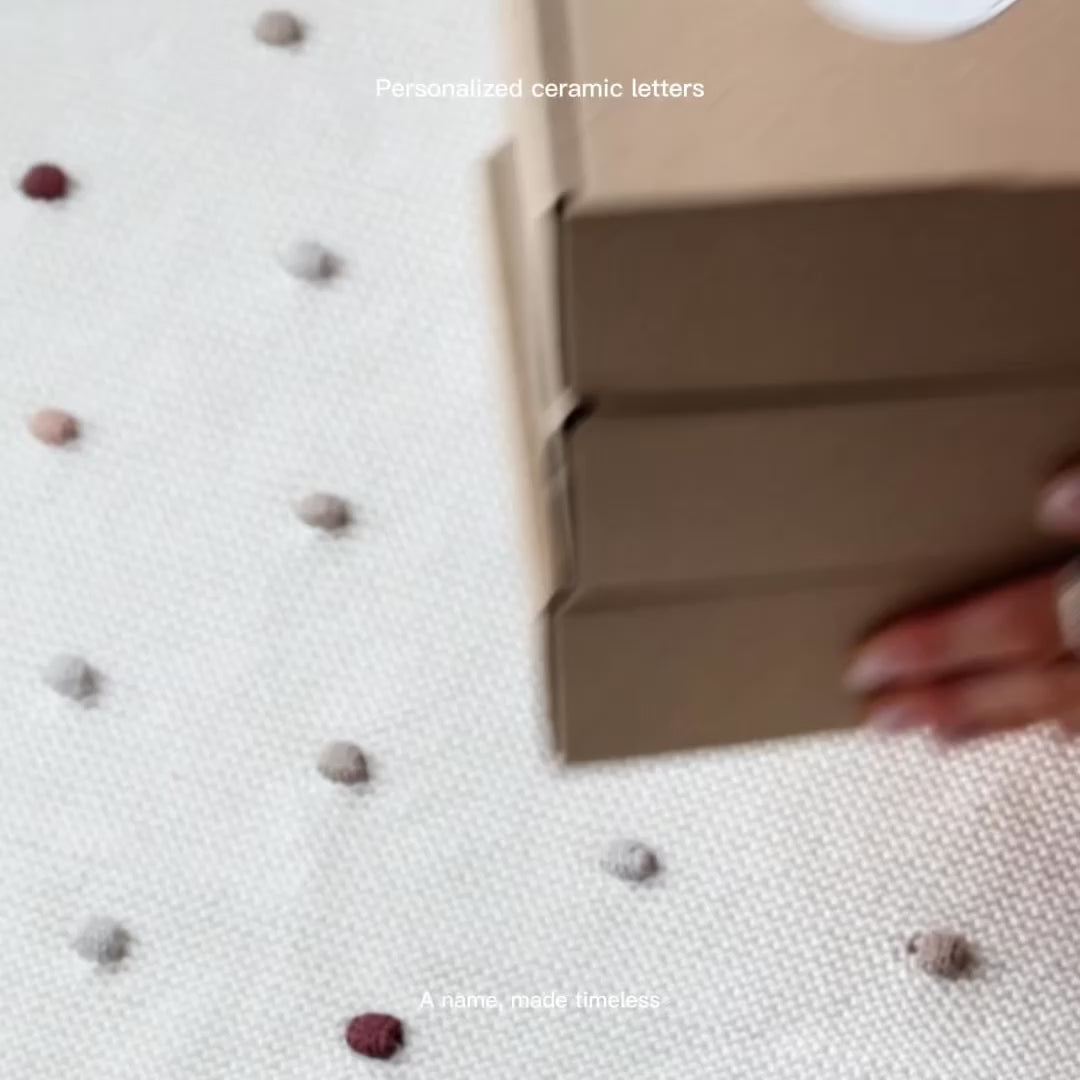 Letter C – handcrafted ceramic decor