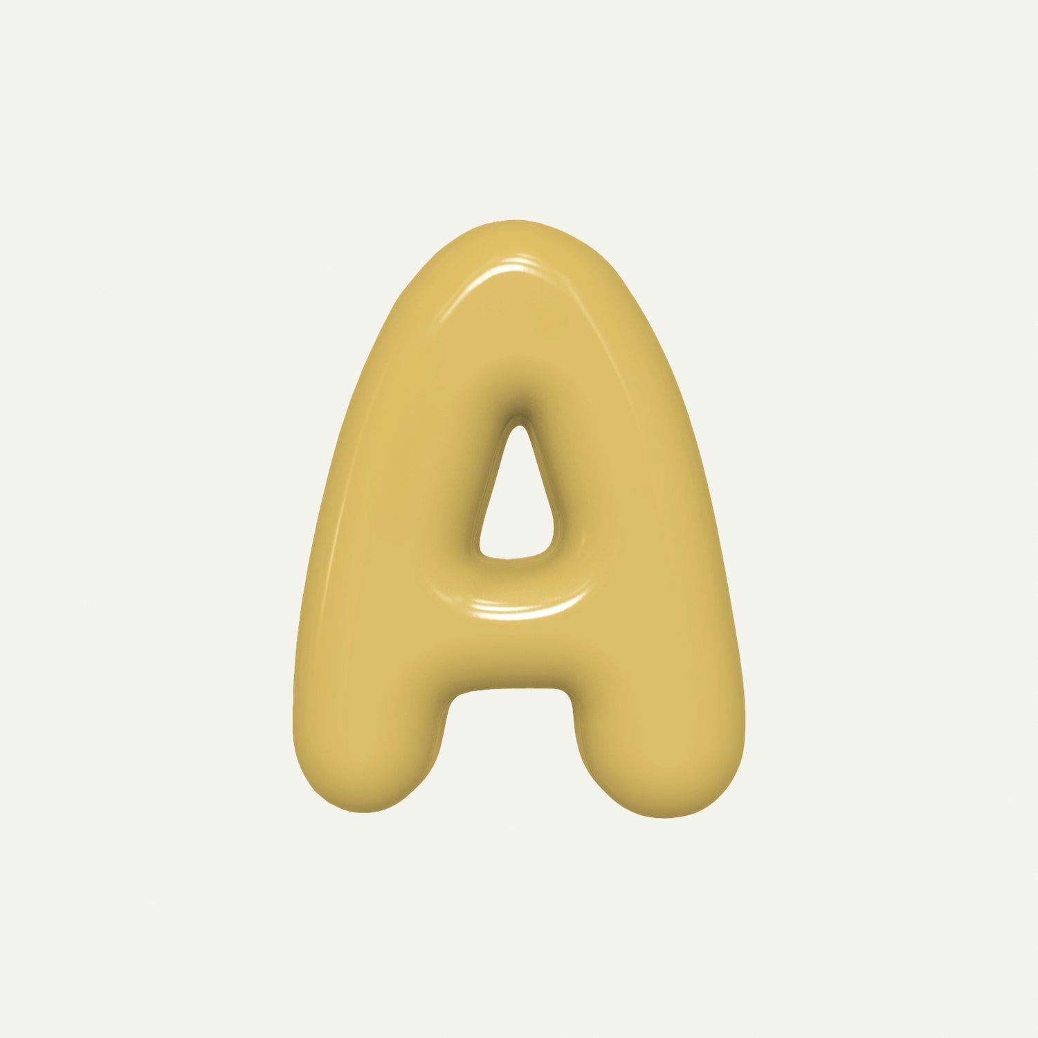 Letter A – handcrafted ceramic decor
